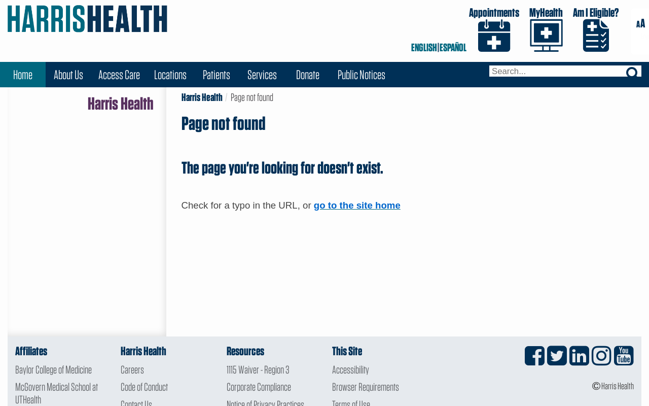 Thomas Street Health Center — screenshot of their official website