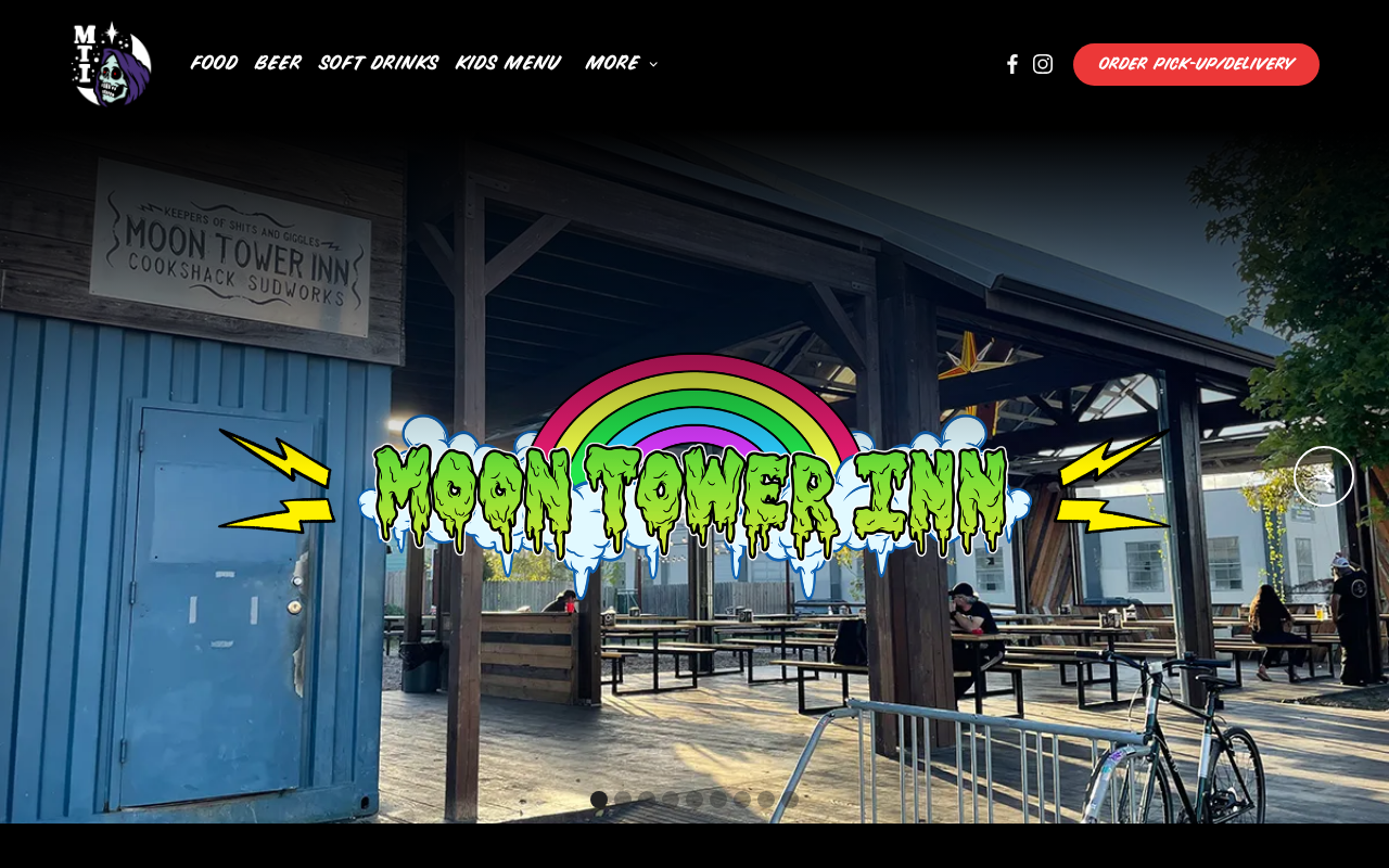 Moon Tower Inn — screenshot of their official website