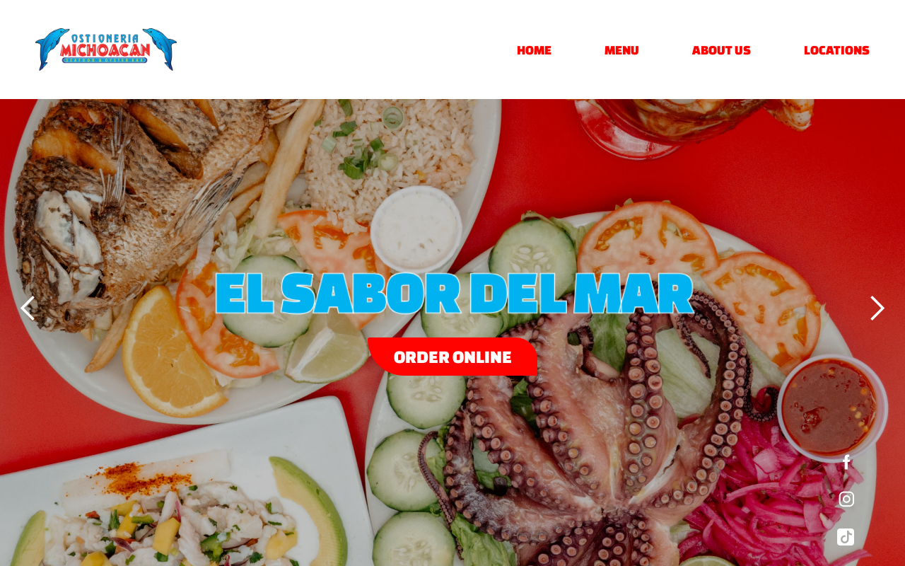 Ostioneria Michoacan — screenshot of their official website