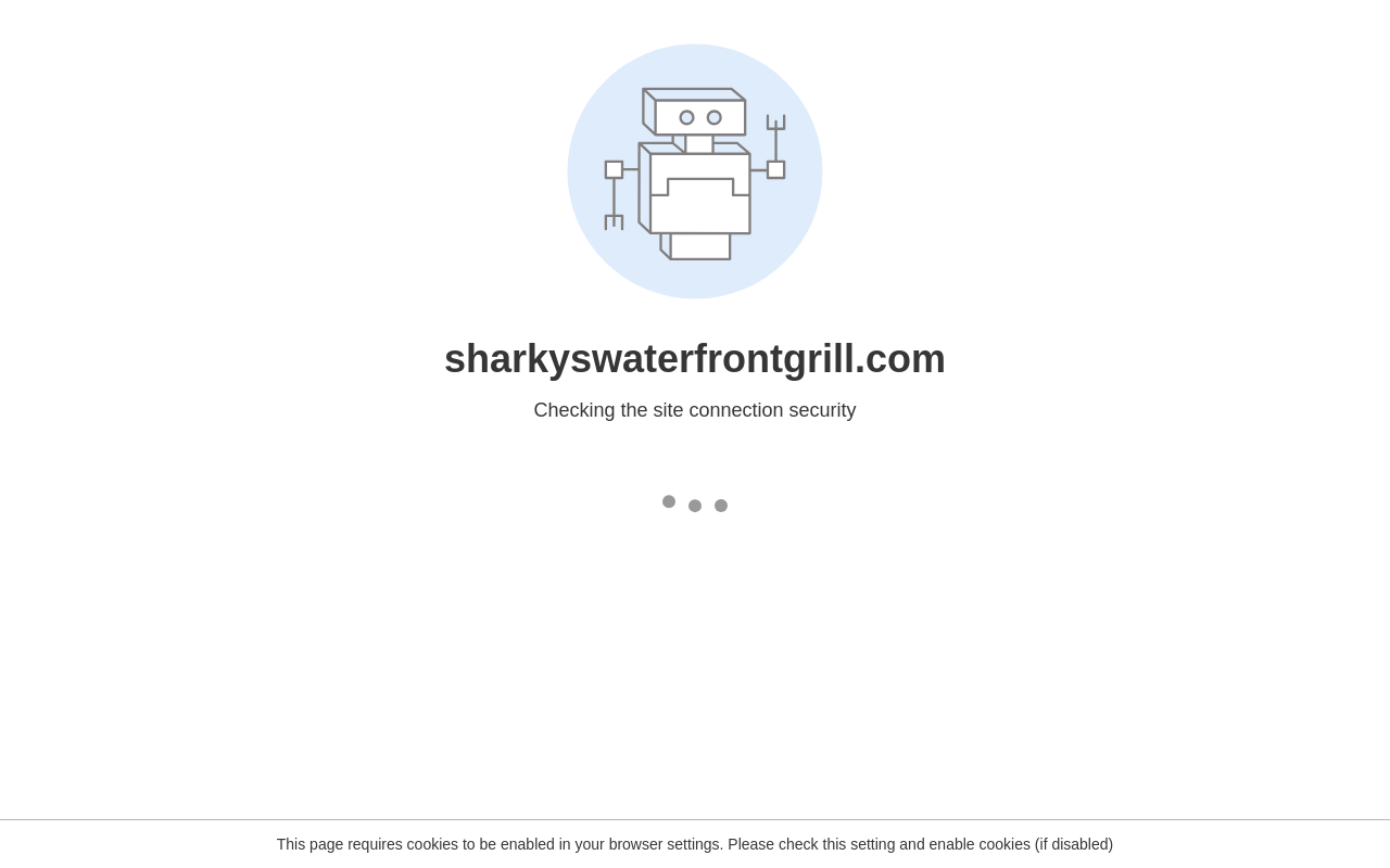 Sharky's — screenshot of their official website