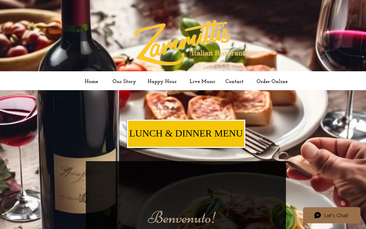 Zammitti's — screenshot of their official website