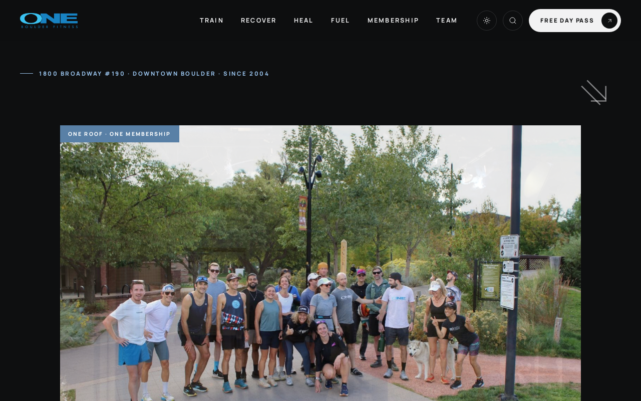 One Boulder Fitness — screenshot of their official website