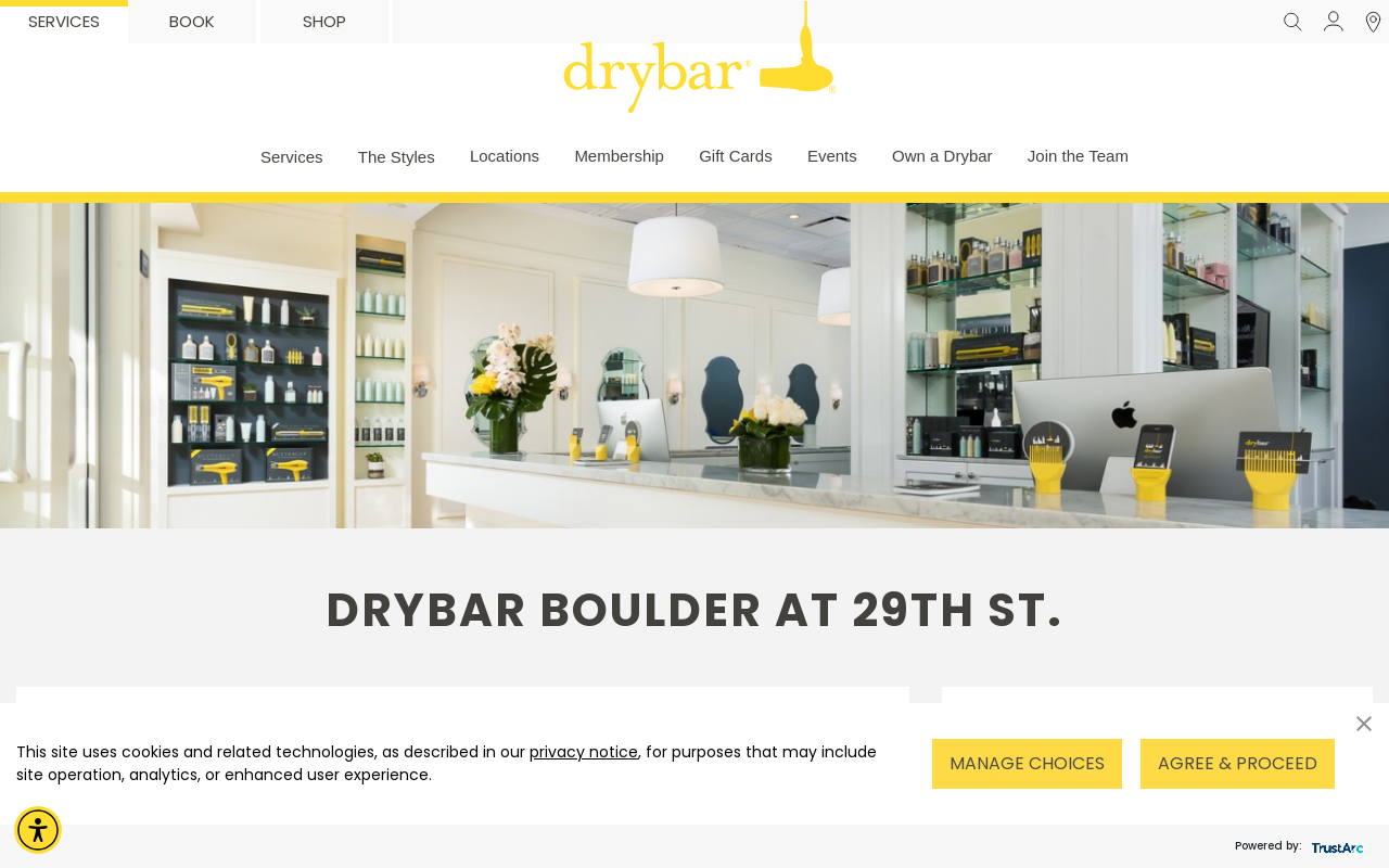 Drybar — screenshot of their official website