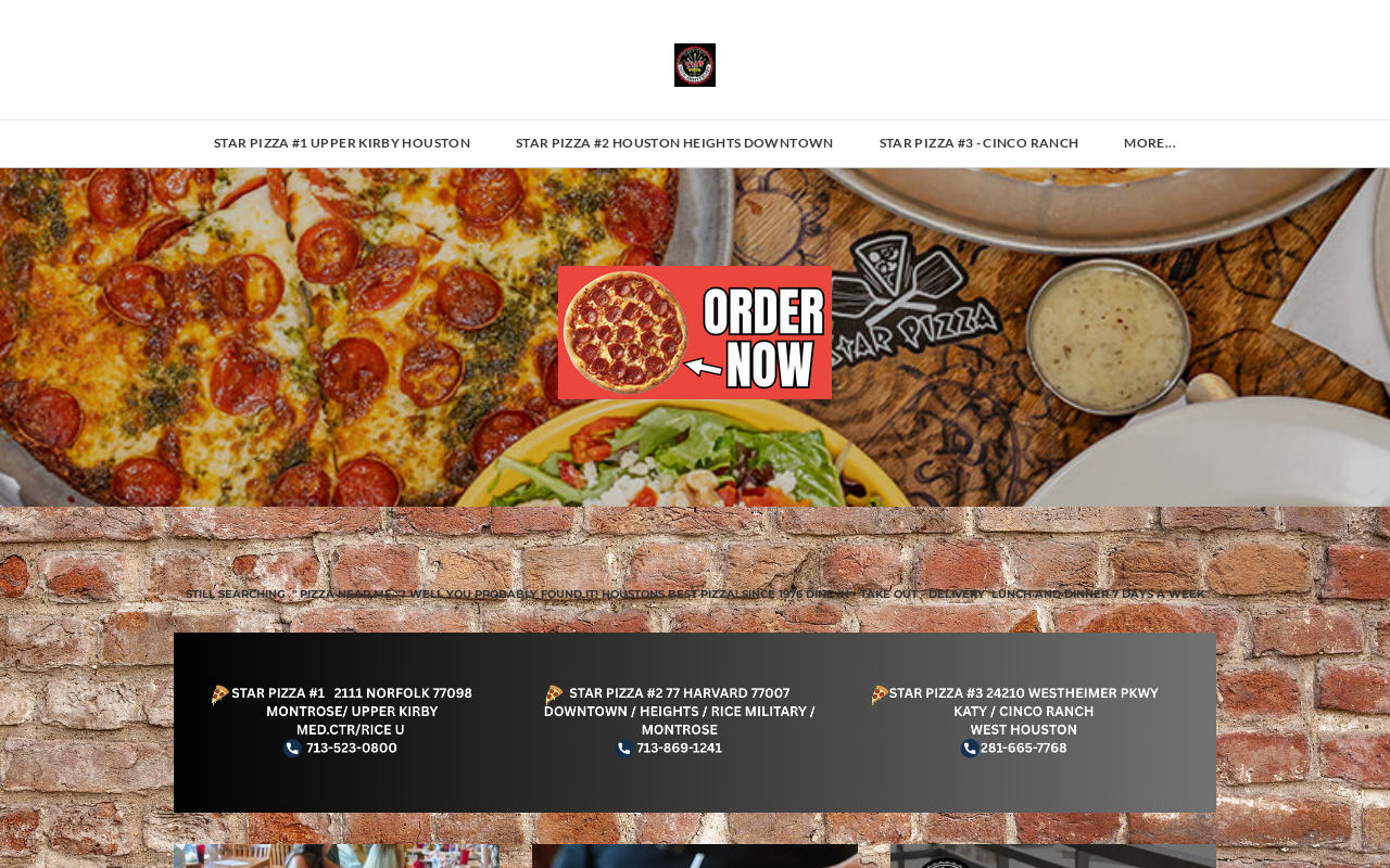 Star Pizza #2 — screenshot of their official website