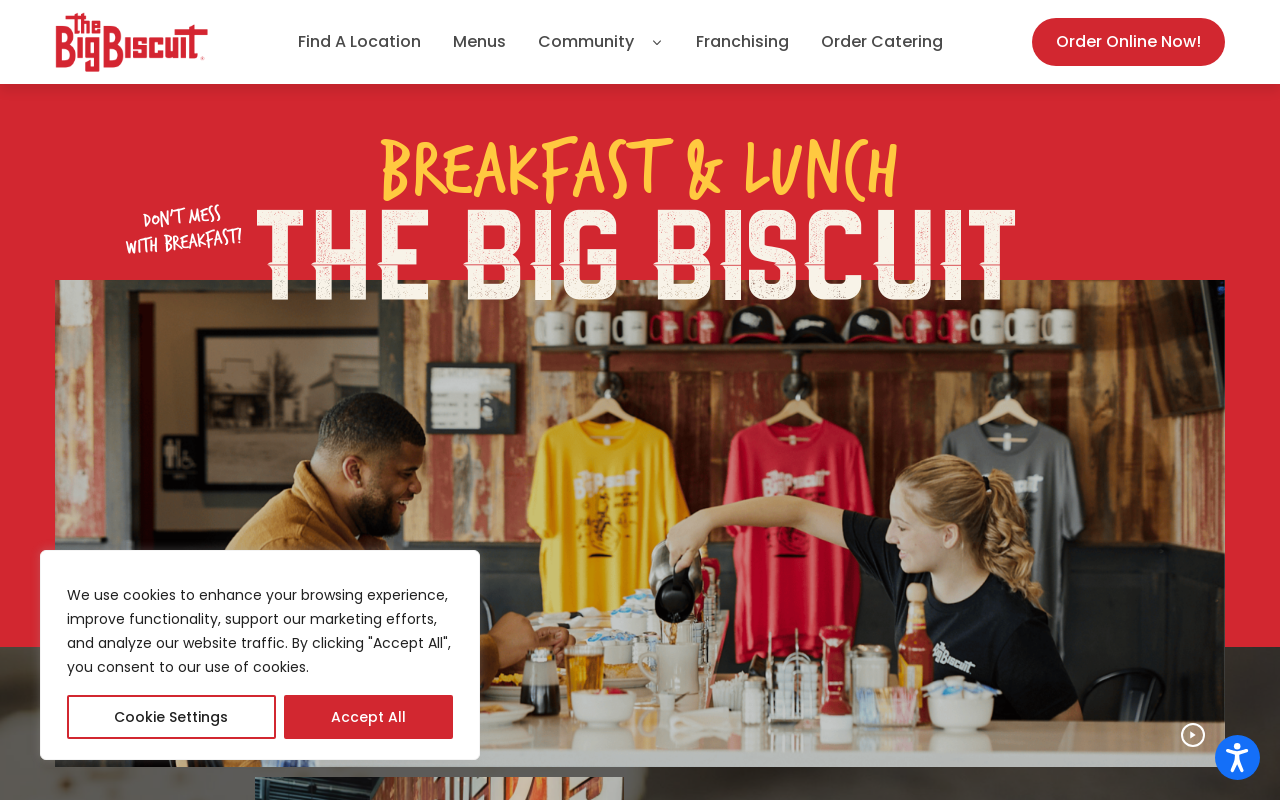 The Big Biscuit — screenshot of their official website