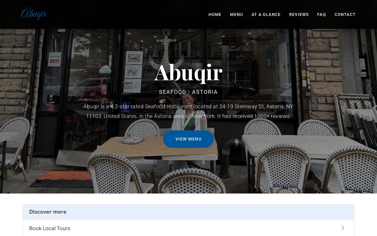 AbuQir Seafood — screenshot of their official website