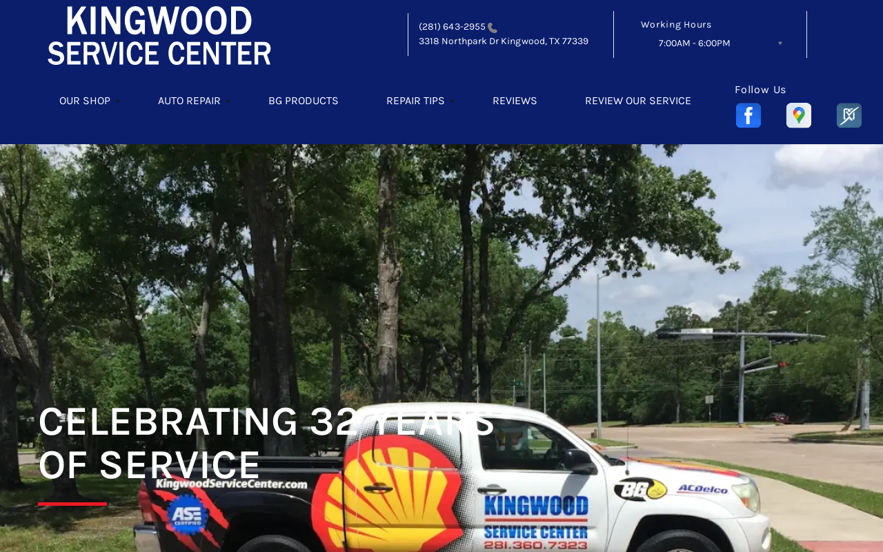 Kingwood Service Center — screenshot of their official website