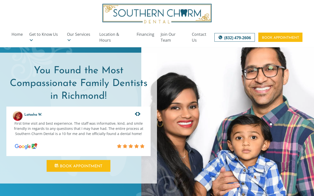 Southern Charm Dental — screenshot of their official website