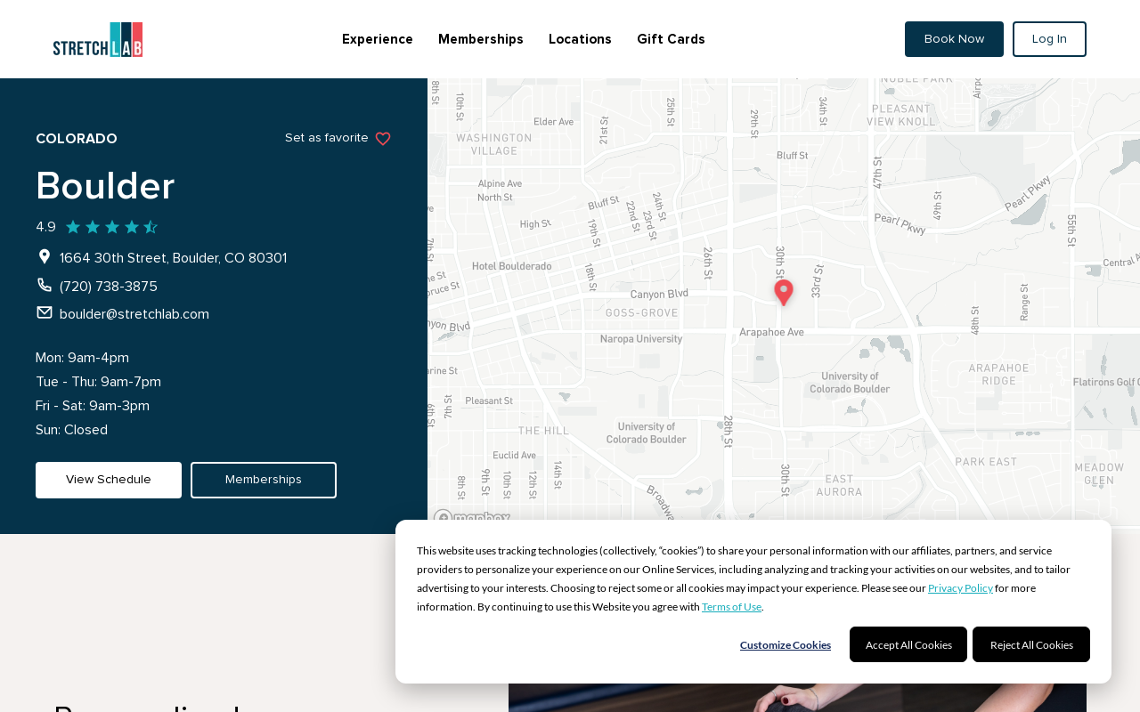 Stretchlab — screenshot of their official website