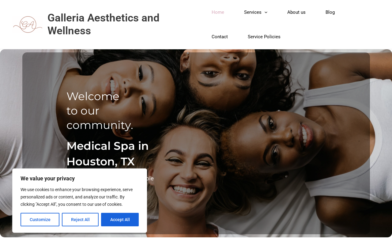 Galleria Aesthetics — screenshot of their official website