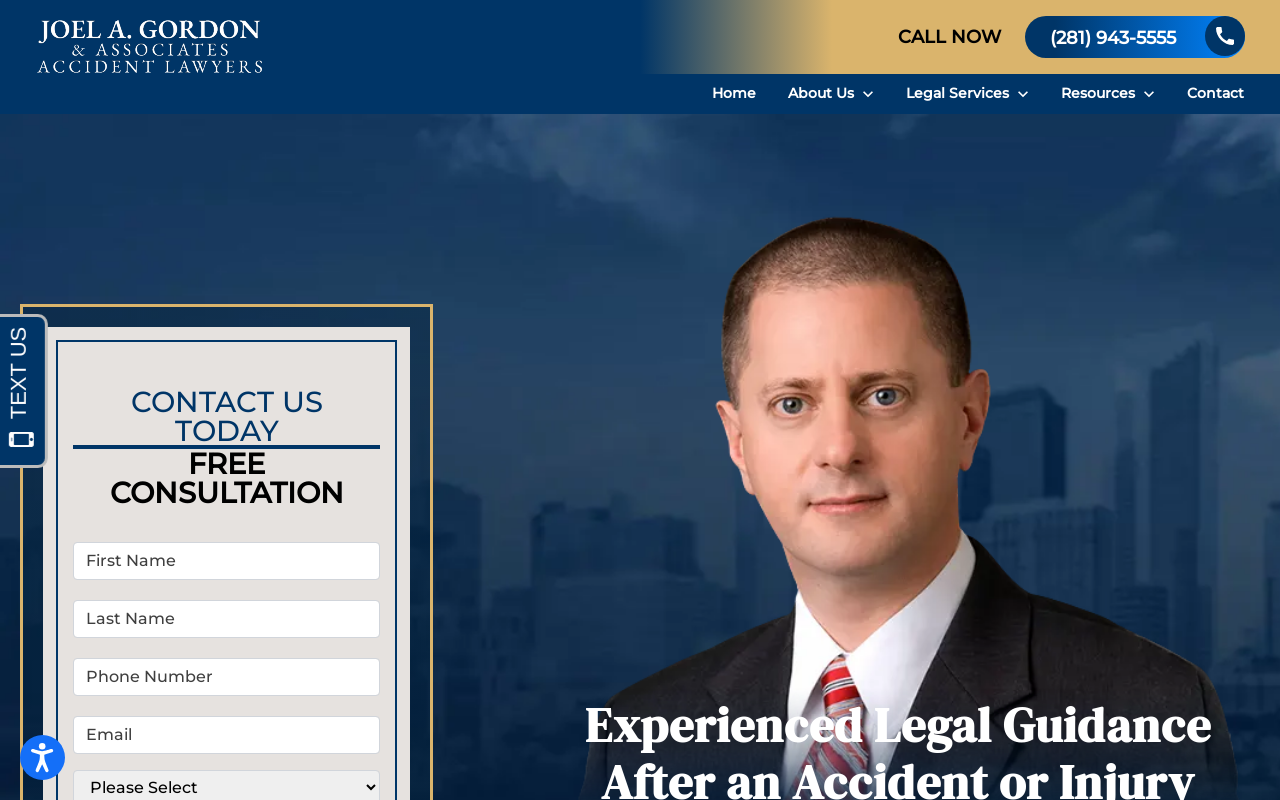 Joel A. Gordon & Associates — screenshot of their official website