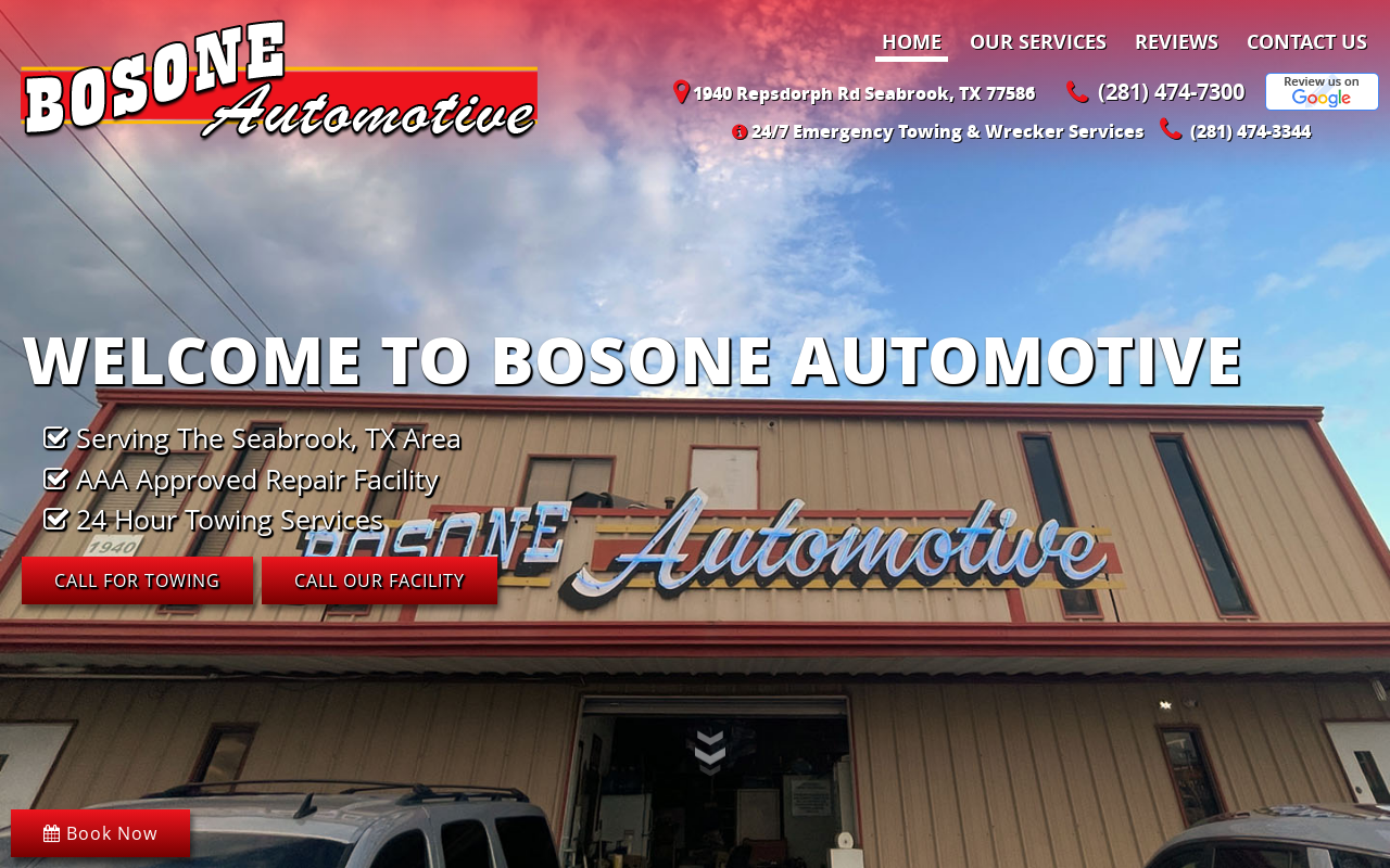 Bosone Automotive — screenshot of their official website