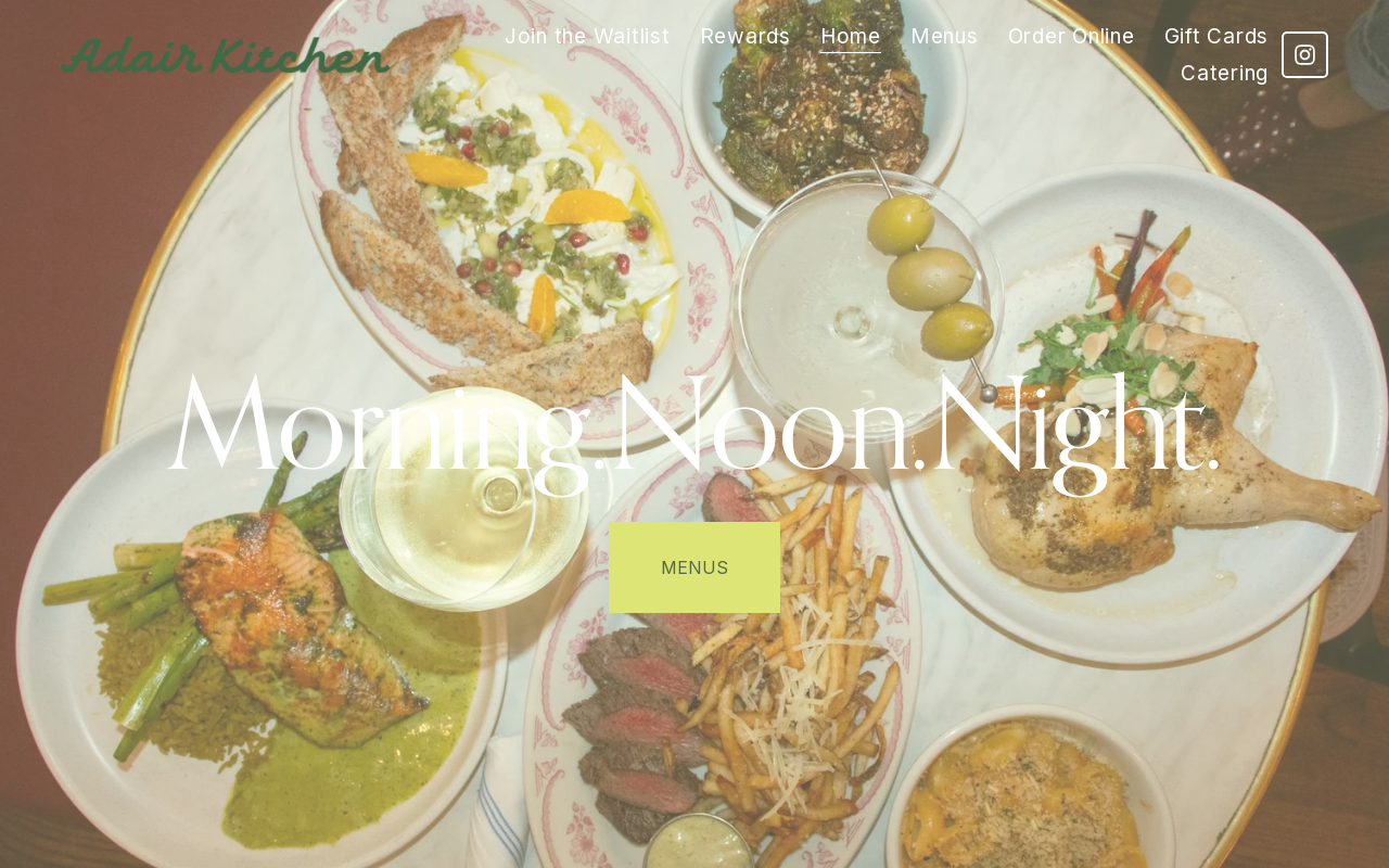 Adair Kitchen — screenshot of their official website
