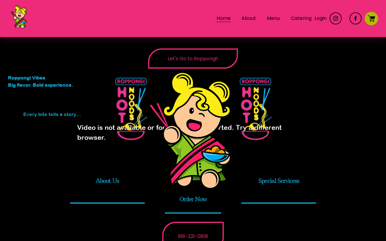 Roppongi Ramen — screenshot of their official website