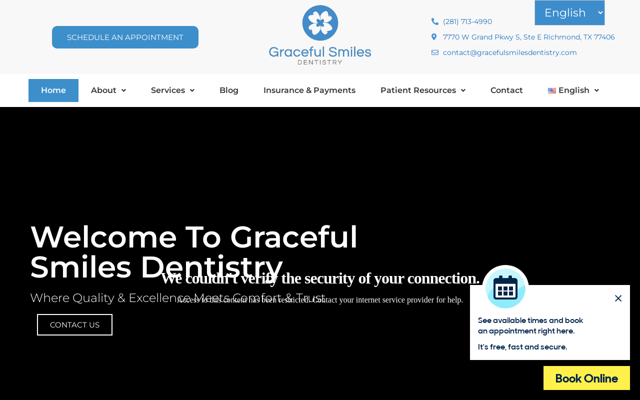 Graceful Smiles Dentistry — screenshot of their official website