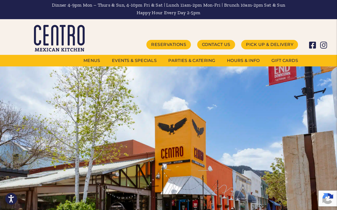 Centro — screenshot of their official website
