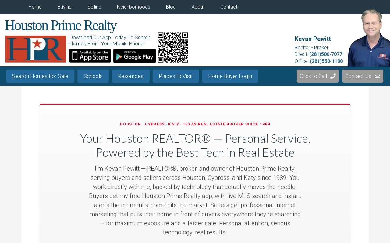 Houston Prime Realty — screenshot of their official website