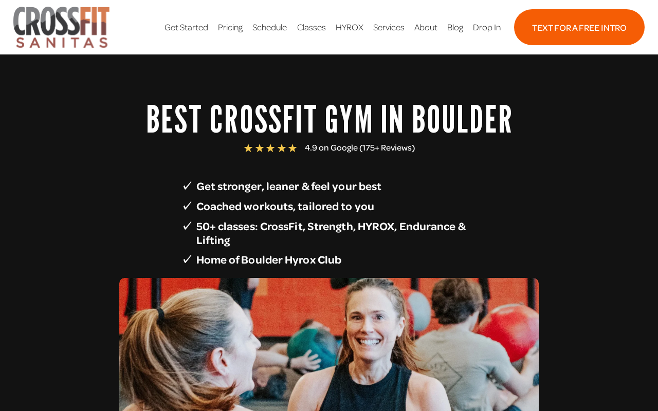 Crossfit Sanitas — screenshot of their official website