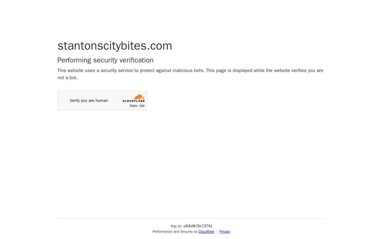 Stanton's City Bites — screenshot of their official website