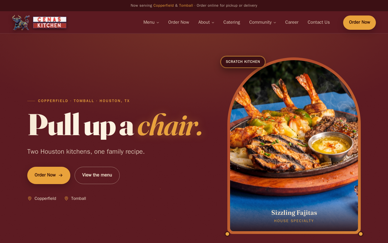 CENAS — screenshot of their official website