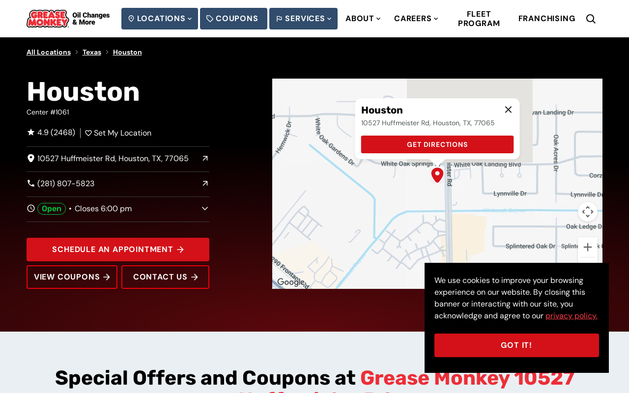 Grease Monkey — screenshot of their official website