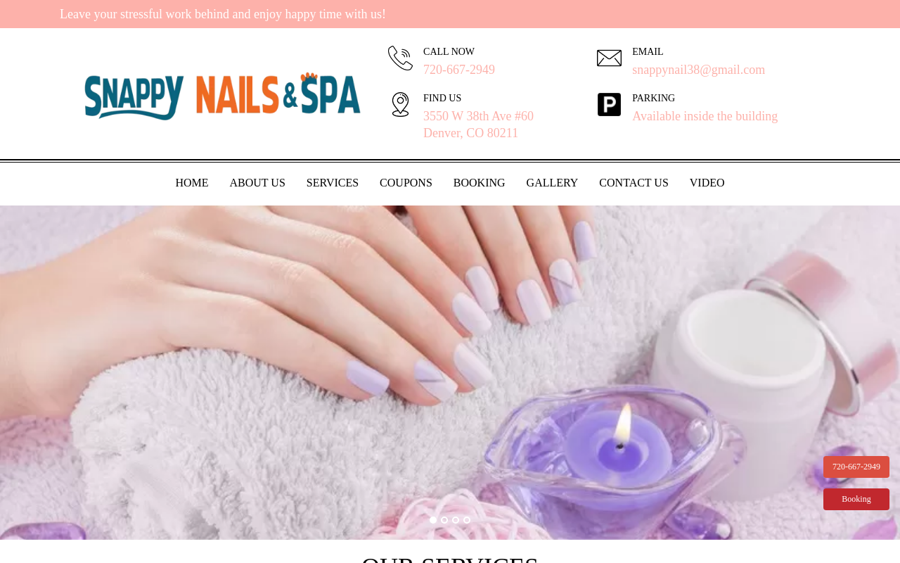 Snappy Nails — screenshot of their official website
