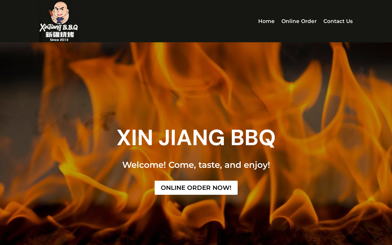 Xin Jiang BBQ — screenshot of their official website