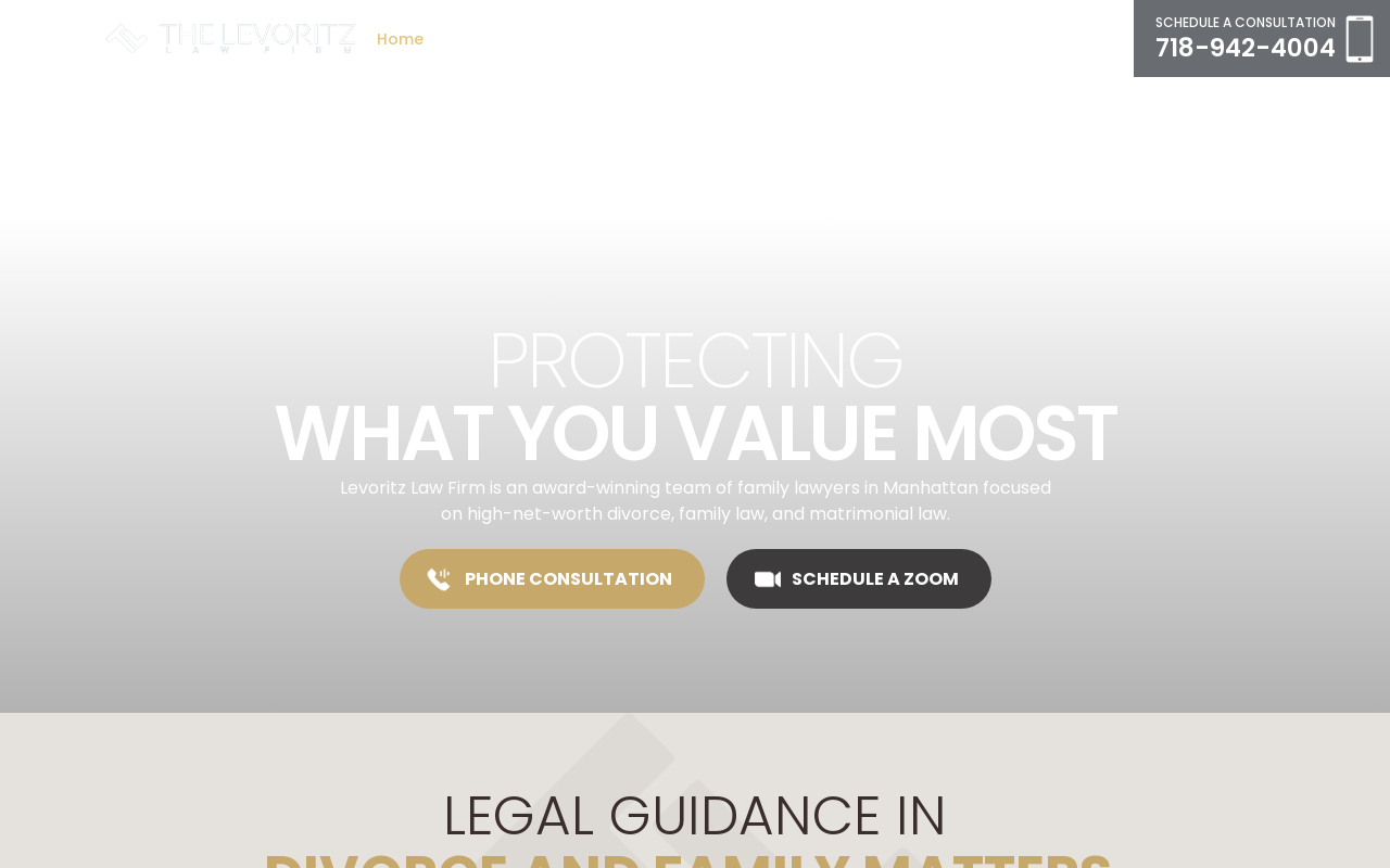 The Levoritz Law Firm — screenshot of their official website