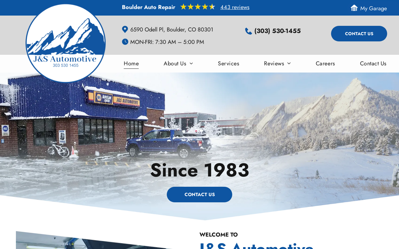J & S Automotive — screenshot of their official website