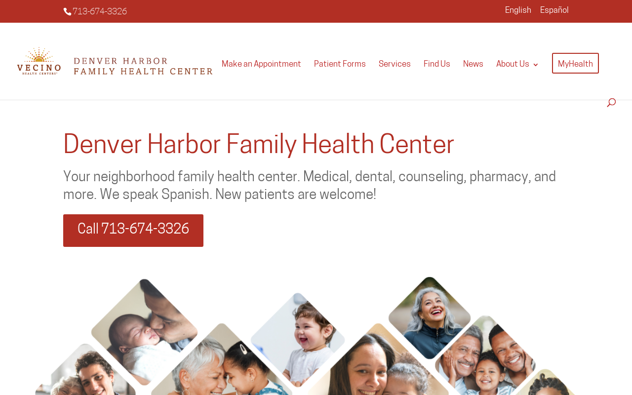 Denver Harbor Family Health Center — screenshot of their official website