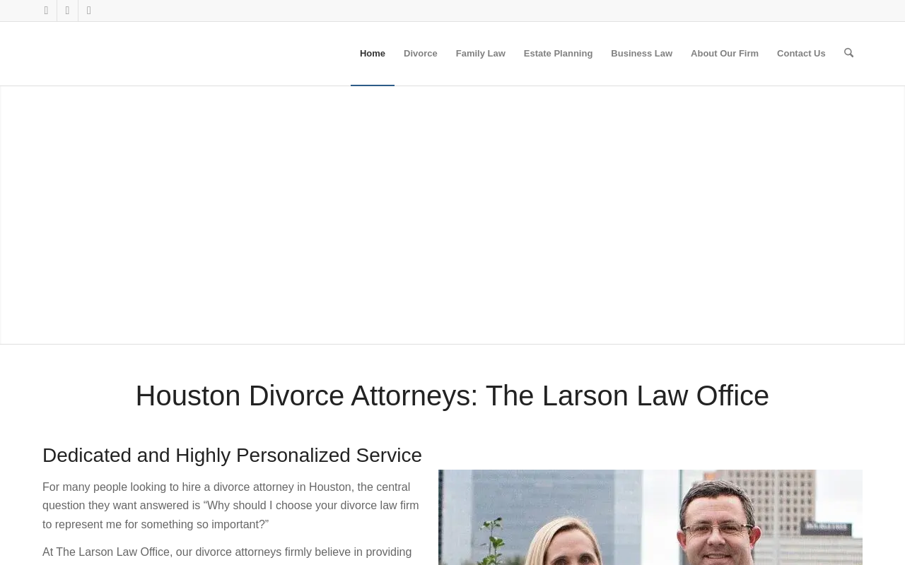 The Larson Law Office PLLC — screenshot of their official website