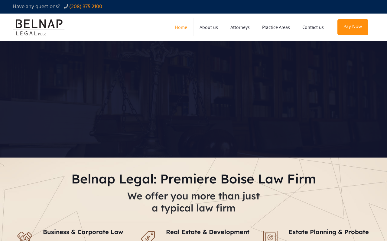 Belnap Legal, Pllc — screenshot of their official website