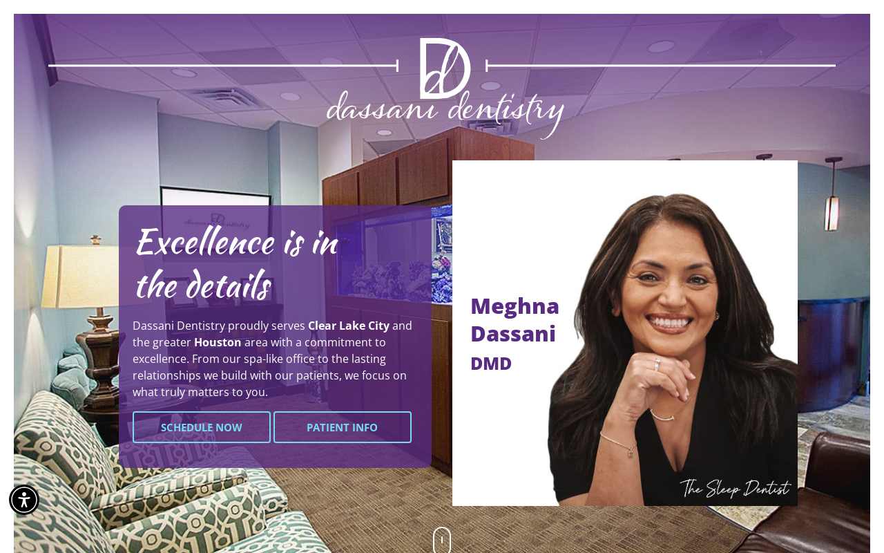 Dassani Dentistry — screenshot of their official website