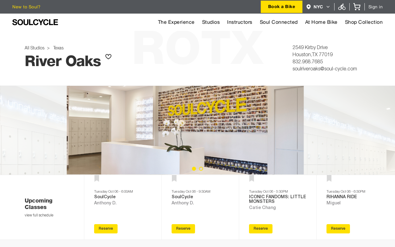SoulCycle — screenshot of their official website