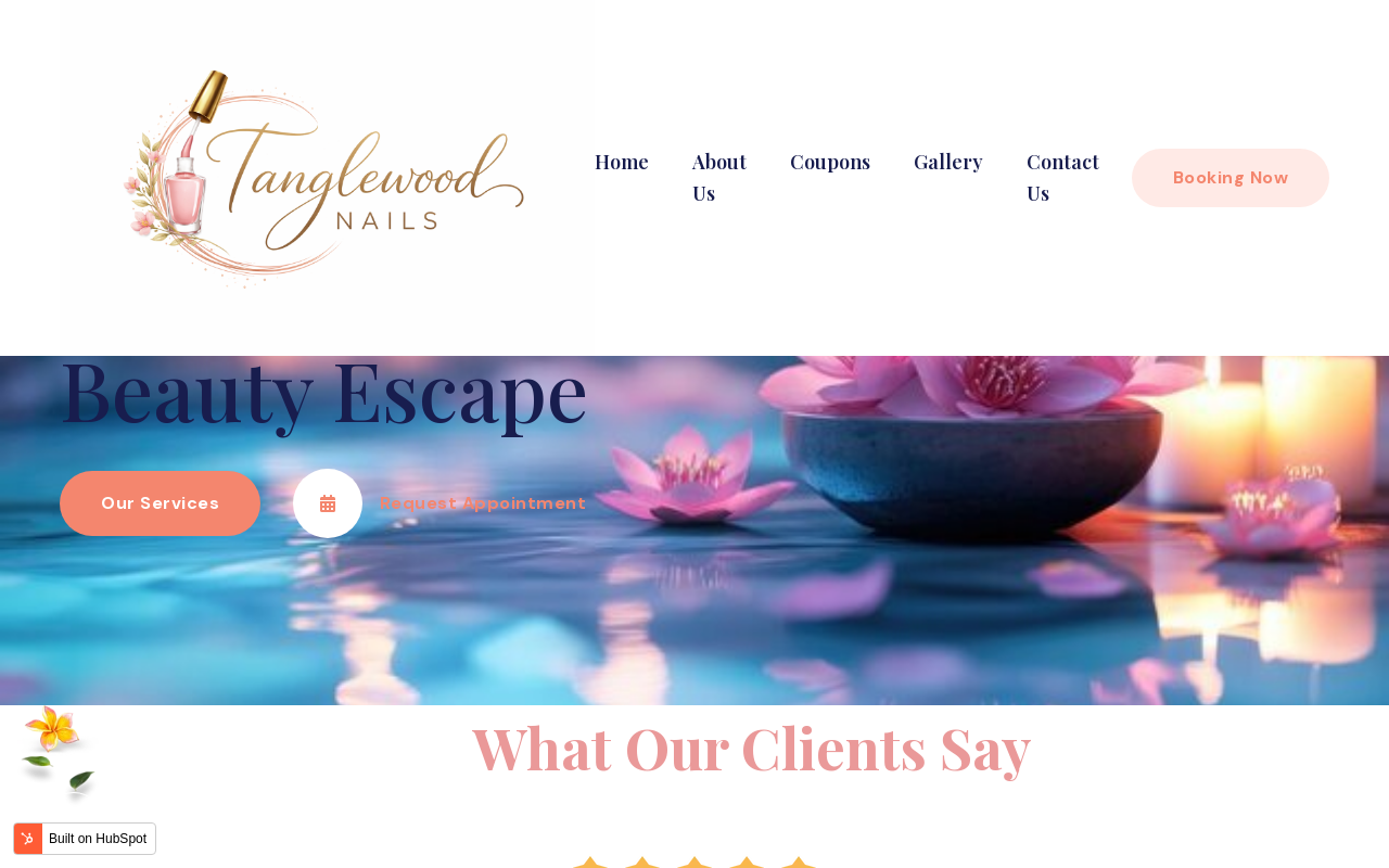 Tanglewood Nails — screenshot of their official website