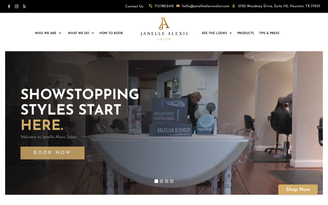 Janelle Alexis Salon — screenshot of their official website
