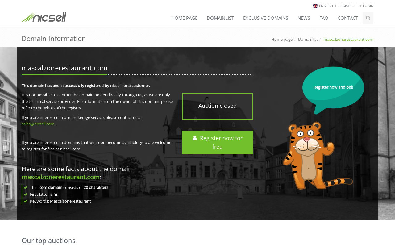 Mascalzone — screenshot of their official website