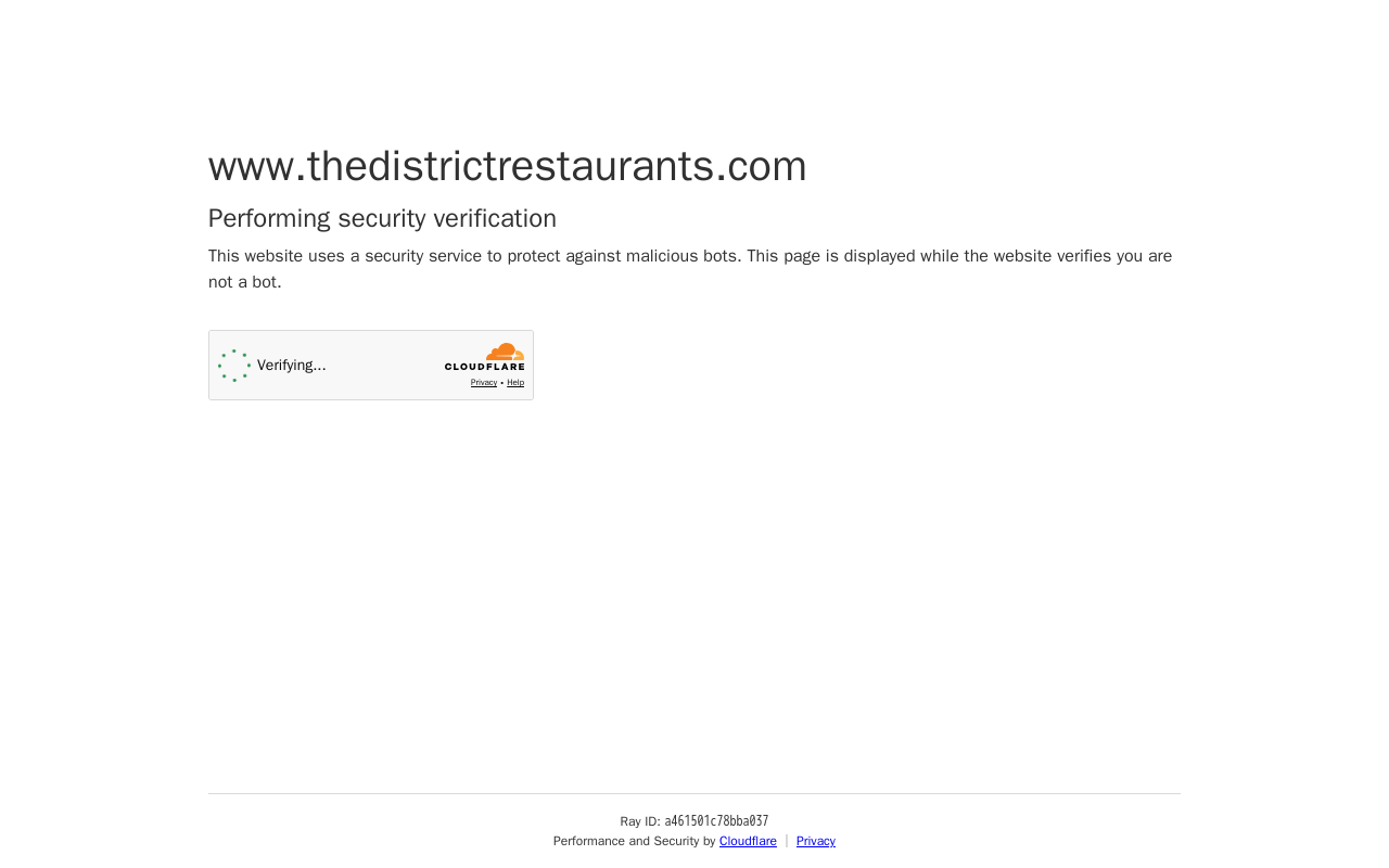 The District — screenshot of their official website