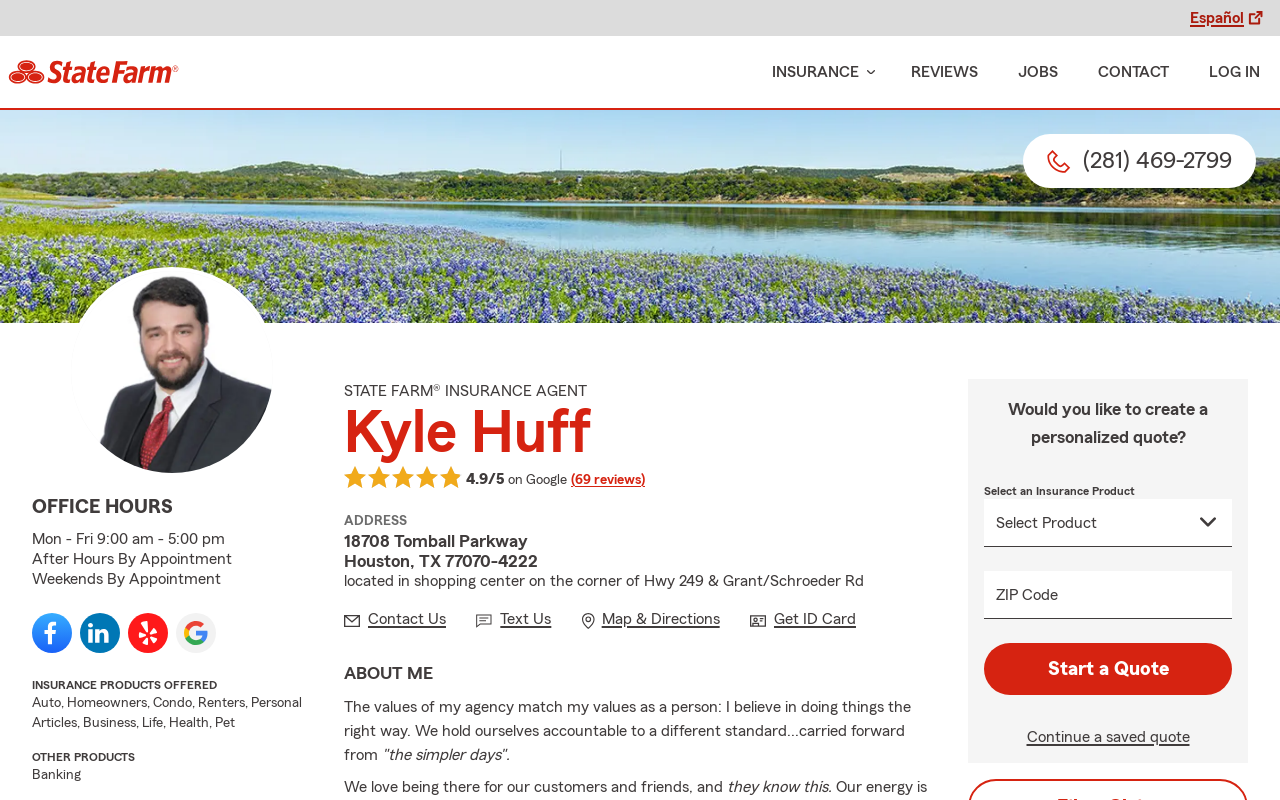 Kyle Huff - State Farm Insurance Agent — screenshot of their official website