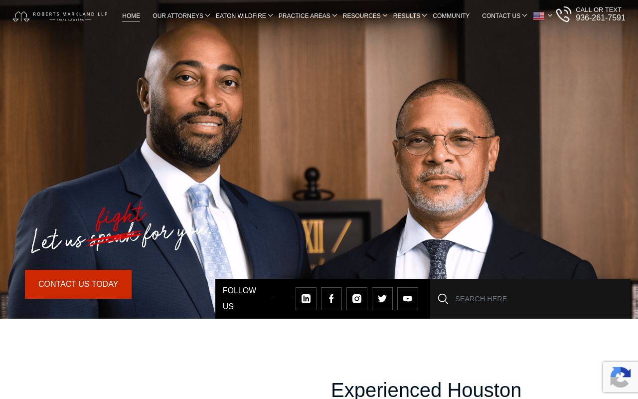 Roberts Markland LLP — screenshot of their official website