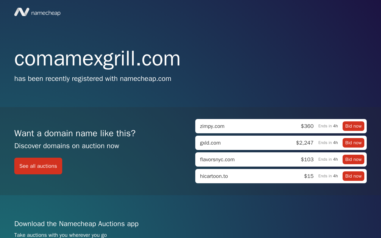 Coma Mexican Grill — screenshot of their official website
