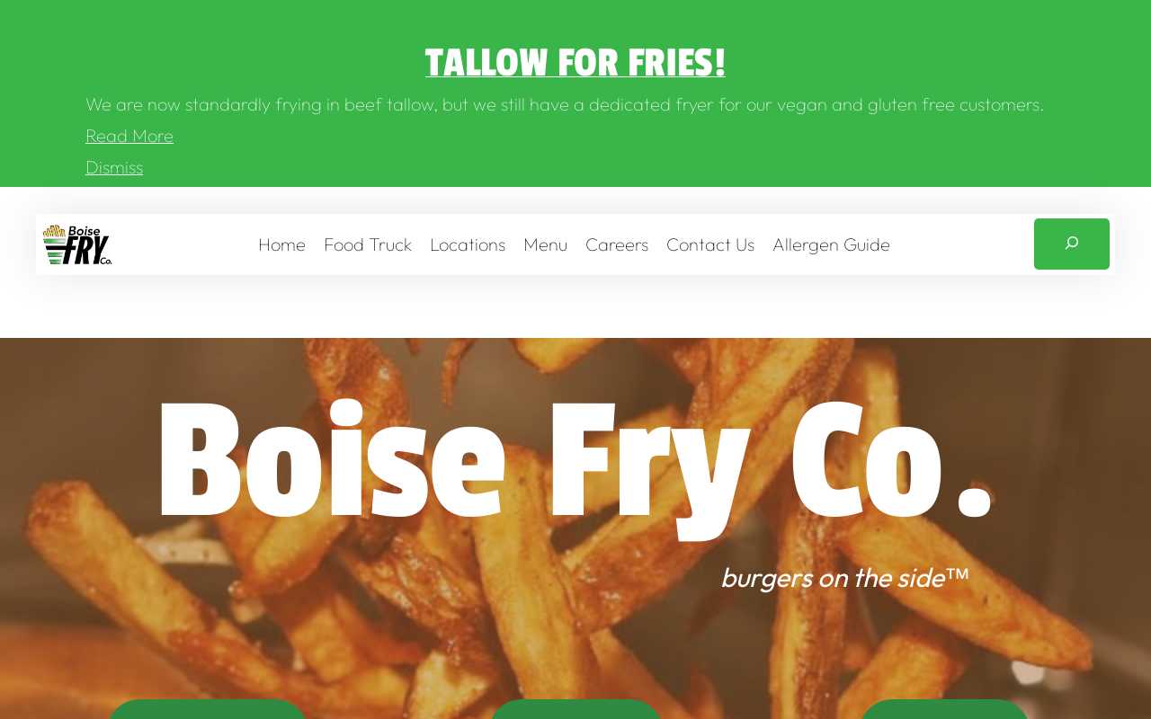 Boise Fry Co. — screenshot of their official website