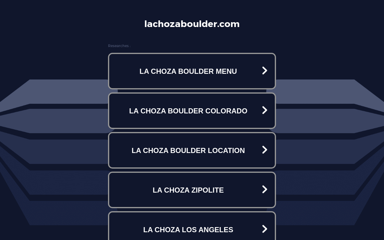 La Choza — screenshot of their official website