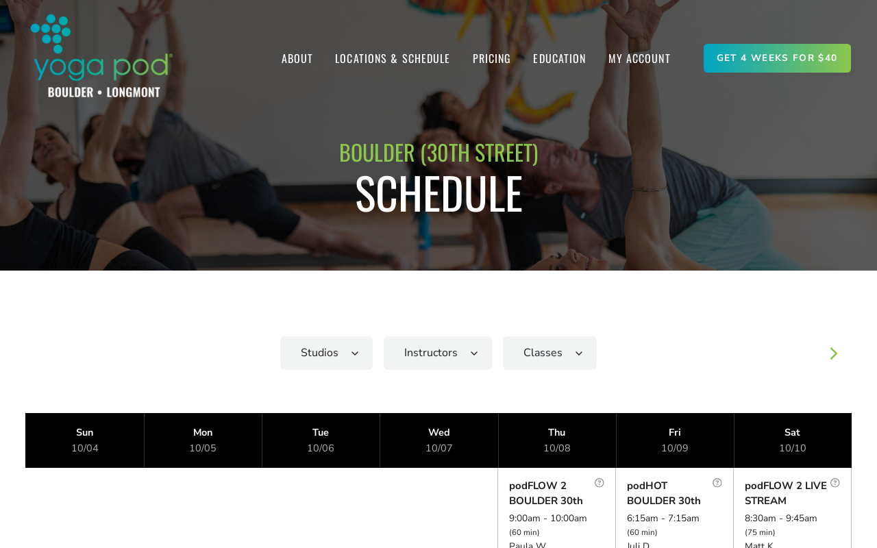 Yoga Pod — screenshot of their official website