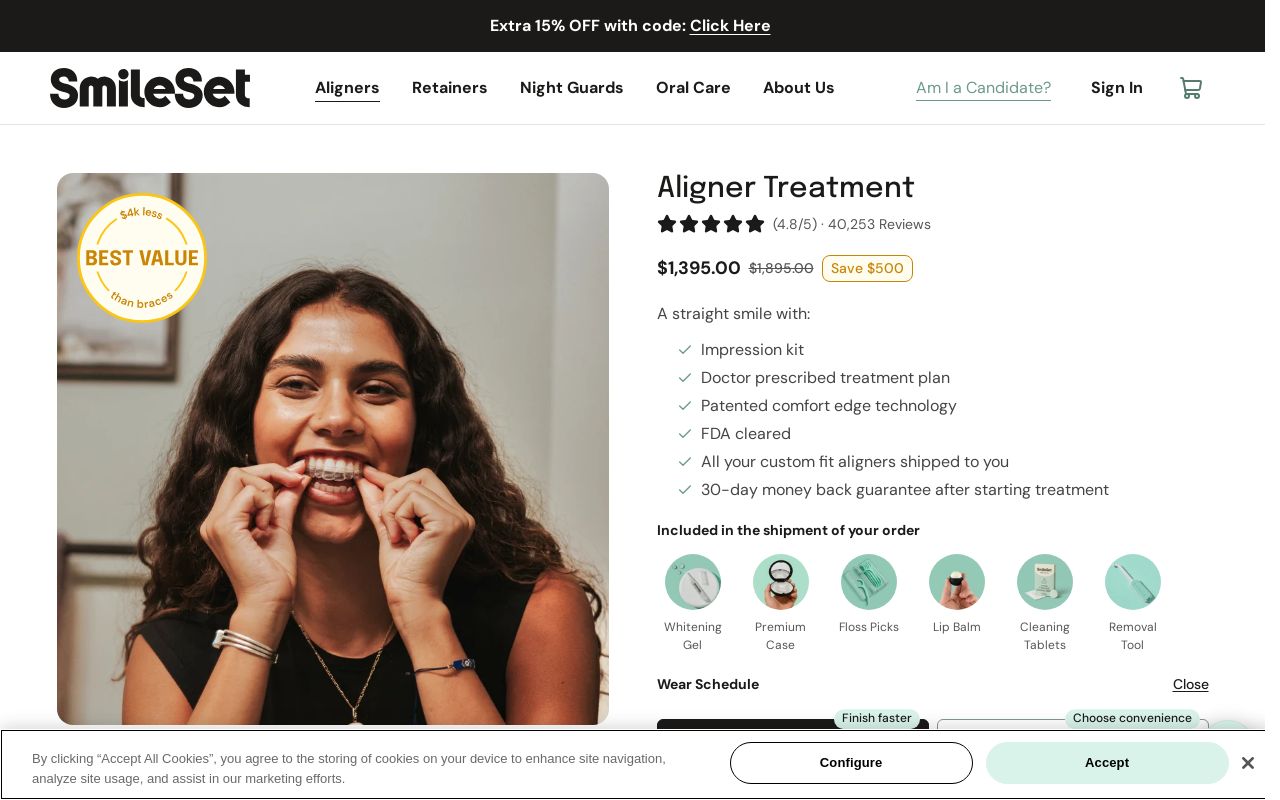 Smile Direct Club — screenshot of their official website