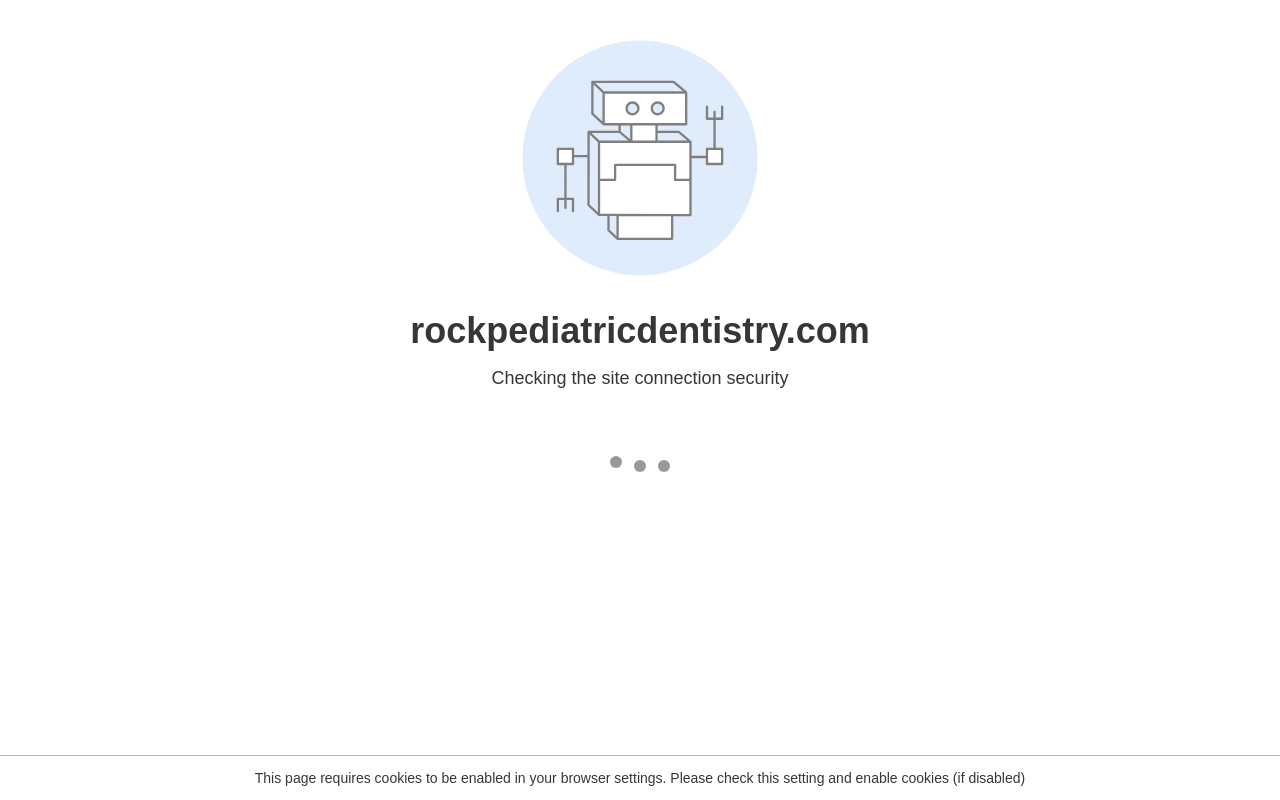 Rock Pediatric Dentistry — screenshot of their official website