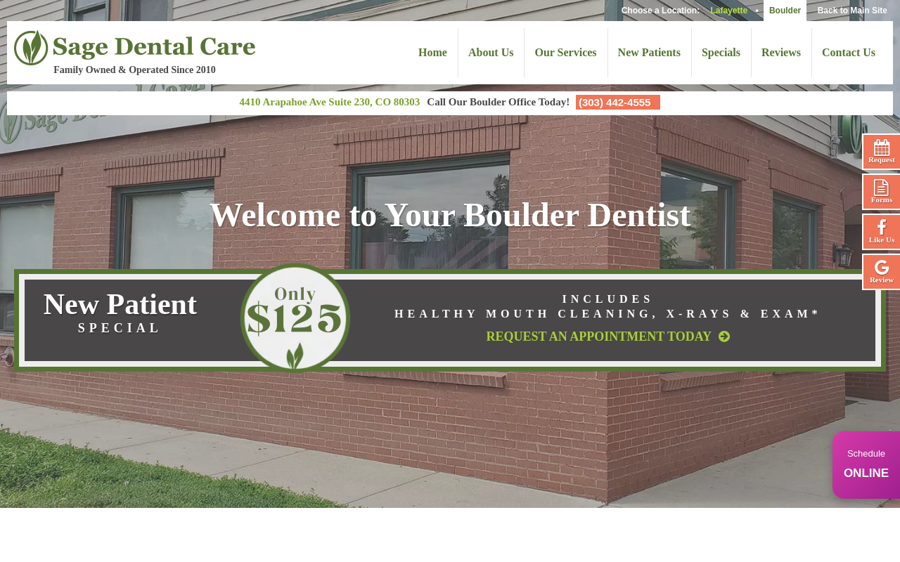 Sage Dental Care — screenshot of their official website