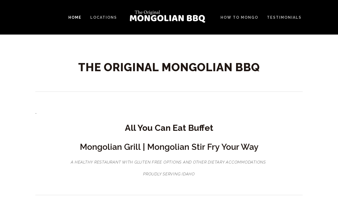 The Original Mongolian BBQ — screenshot of their official website