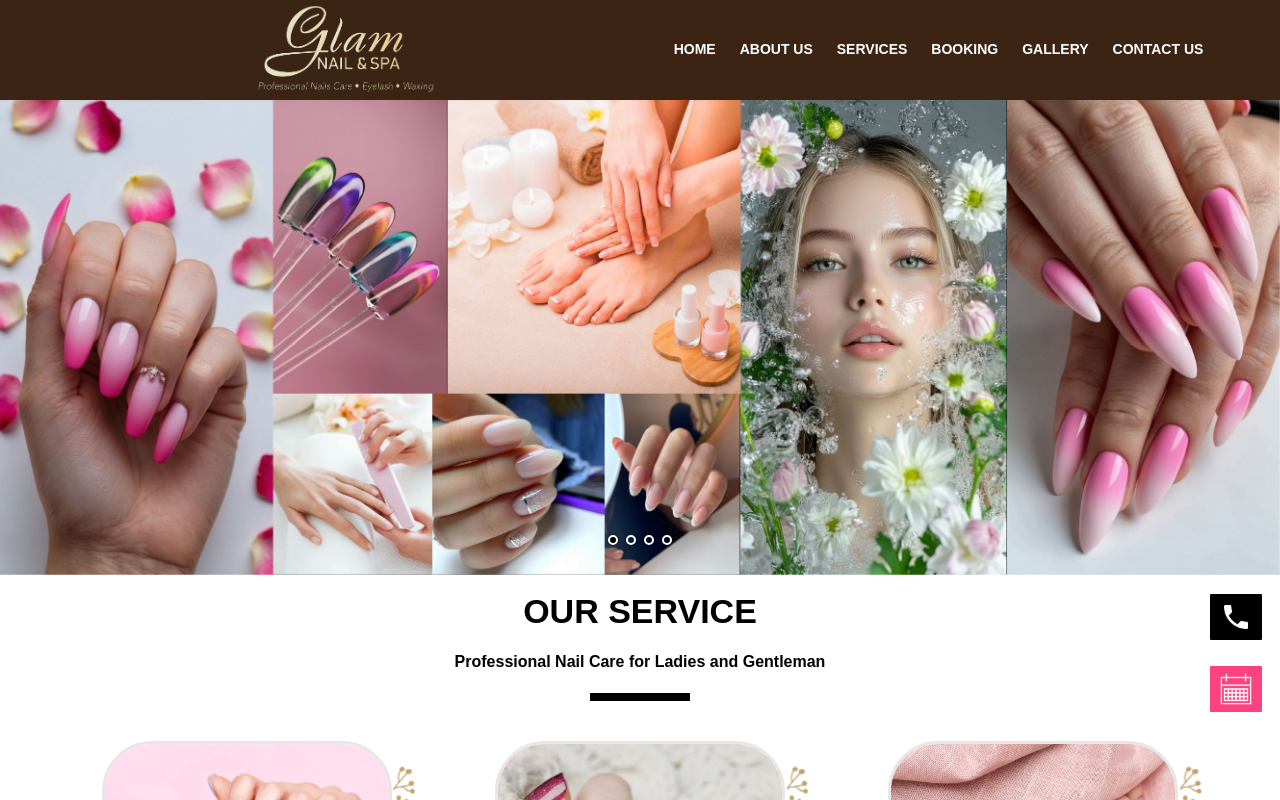 Simply Glam Nail Spa — screenshot of their official website