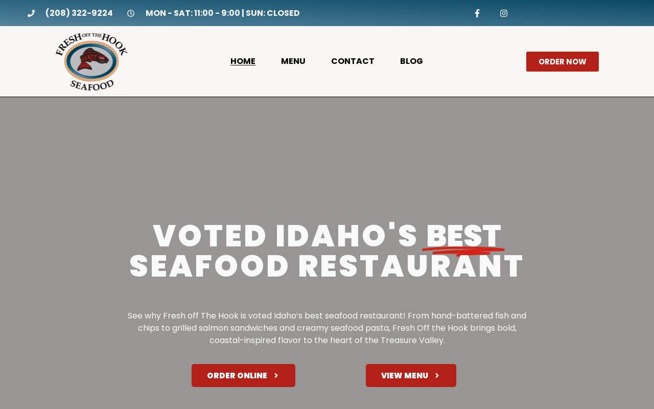 Fresh Off The Hook — screenshot of their official website